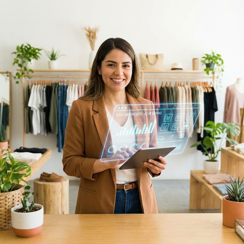 Gestion boutique en ligne tablette