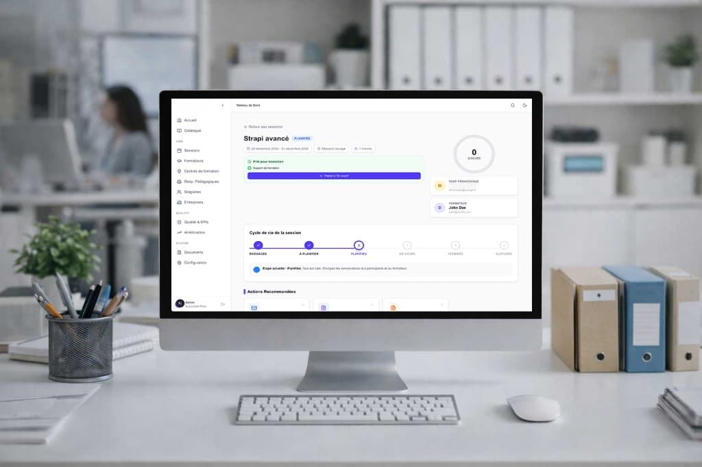 Galerie Création d’un SaaS de gestion et pilotage des formations 2
