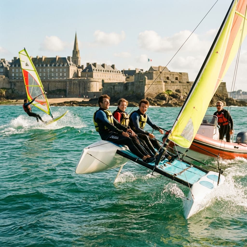 École de voile catamaran Saint-Malo