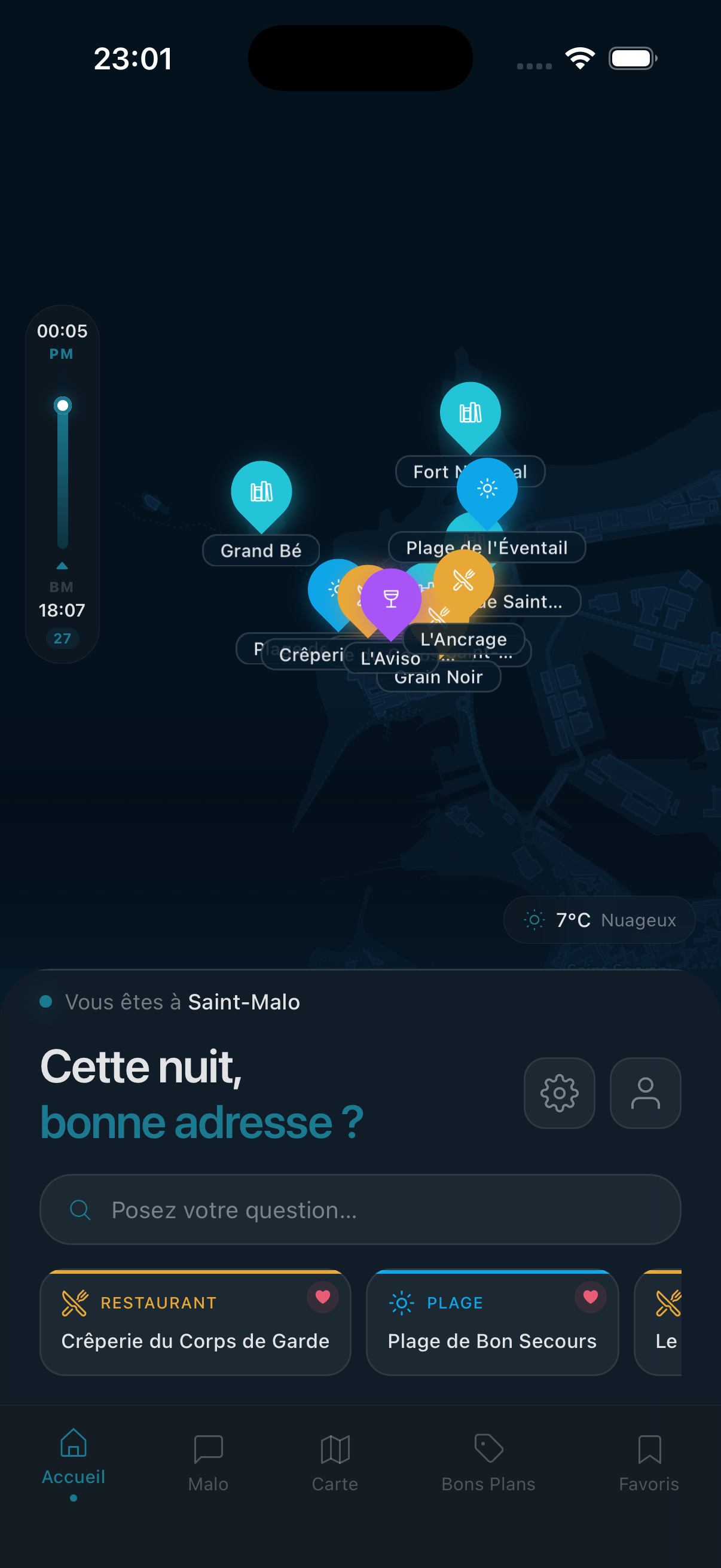 Le même écran de jour et de nuit : le système ambiant adapte toute l'interface 2